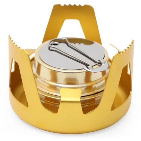 VERSAILLESFR Réchaud Camping Four Poêle En Alliage De Cuivre Brûleur D'alcool Camping Cuisine Avec Support Couleur D'or -Versailles 3 VERSAILLESFR Réchaud Camping Four Poêle En Alliage De Cuivre Brûleur D'alcool Camping Cuisine Avec Support Couleur D'or -Versailles