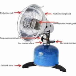 VERSAILLESFR Poêle De Chauffage à Gaz, Camping Mini Chauffant -chat Adaptateur De Chauffage De Gaz Portable Chauffant En Acier Inoxydable Chauffage Chauffant Pour équipement De Camping Extérieur -Versailles -Pas Cher Réchaud Boutique 51243994 3