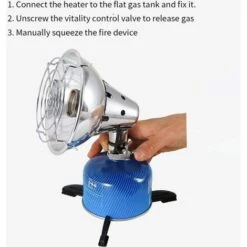 VERSAILLESFR Poêle De Chauffage à Gaz, Camping Mini Chauffant -chat Adaptateur De Chauffage De Gaz Portable Chauffant En Acier Inoxydable Chauffage Chauffant Pour équipement De Camping Extérieur -Versailles -Pas Cher Réchaud Boutique 51243994 4
