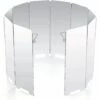 VERSAILLESFR Pare-Vent Pliable En Alliage D'aluminium, 10 Assiettes Pare-Vent De Camping Portable Réchaud De Camping, Cuisinière à Gaz Etc -Versailles
