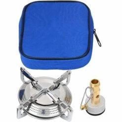 VERSAILLESFR Camping Cuisinière à Gaz Mini Poche Brûleur à Gaz Cuisson Brûleur Pliant En Alliage De Titane Portable Rond Poêle Brûleur Cuiseur Extérieur Brûleur Pour Pique-Nique -Versailles -Pas Cher Réchaud Boutique 51244217 3