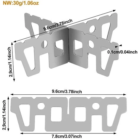 VERSAILLESFR Support Croisé INOX De Casserole Poêle Bouilloire Popote Accessoire Pour Réchaud De Camping Réchaud De Randonnée Réchaud à Gaz Réchaud à Alcool Cuisine Extérieure Pique-Nique -Versailles 5 VERSAILLESFR Support Croisé INOX De Casserole Poêle Bouilloire Popote Accessoire Pour Réchaud De Camping Réchaud De Randonnée Réchaud à Gaz Réchaud à Alcool Cuisine Extérieure Pique-Nique -Versailles – Image 3