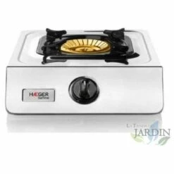 SUINGA Cuisinière à Gaz Safine 1 Brûleur 90 Mm. Acier Inoxidable.