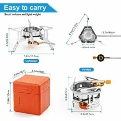 DKSFJKL Réchaud De Camping, Portable 3500W Réchaud Gaz Pliable Brûleur à Gaz Anti-Vent Avec Bouton D'Allumage Our Randonnée/Outdoor/Pique-Nique/Barbecue/Randonnée/trekking 8 DKSFJKL Réchaud De Camping, Portable 3500W Réchaud Gaz Pliable Brûleur à Gaz Anti-Vent Avec Bouton D'Allumage Our Randonnée/Outdoor/Pique-Nique/Barbecue/Randonnée/trekking -Pas Cher Réchaud Boutique 51376851 2