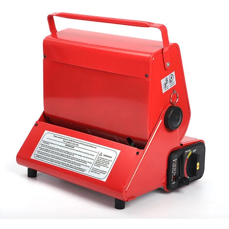 LITZEE Chauffage à Gaz En Céramique Pour Extérieur, Tente, Caravane, Camping - Rouge 5 LITZEE Chauffage à Gaz En Céramique Pour Extérieur, Tente, Caravane, Camping - Rouge – Image 3