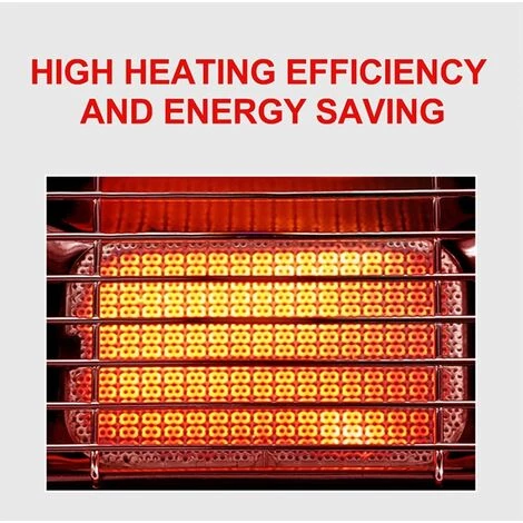 LITZEE Chauffage à Gaz En Céramique Pour Extérieur, Tente, Caravane, Camping - Rouge 6 LITZEE Chauffage à Gaz En Céramique Pour Extérieur, Tente, Caravane, Camping - Rouge – Image 4