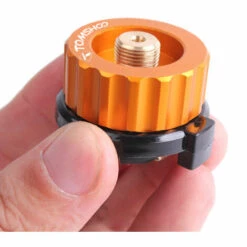 TOMSHOO Adaptateur De Bouteille De Gaz Exterieur Support De Bouteille De Gaz Vanne De Recharge De Gaz Convertisseur De Reservoir De Gaz Adaptateur De Rechaud De Camping, Orange -Pas Cher Réchaud Boutique 51666104 4