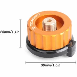 TOMSHOO Adaptateur De Bouteille De Gaz Exterieur Support De Bouteille De Gaz Vanne De Recharge De Gaz Convertisseur De Reservoir De Gaz Adaptateur De Rechaud De Camping, Orange -Pas Cher Réchaud Boutique 51666104 5