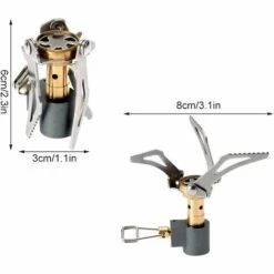 Mini Réchaud De Camping,Triomphe Mini Réchaud à Gaz Portable Léger Pliable,Brûleur De Cuisinière En Plein Air Ultra-Léger Pour Camping Randonnée Plein Air Camping -Pas Cher Réchaud Boutique 53244537 2