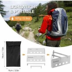 Poêle Aomiun WS016 (deux Côtés). Sac En Tissu Noir. Sac à Fermeture Automatique 17*25 -Pas Cher Réchaud Boutique 53338739 2