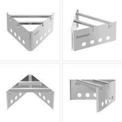 Poêle Aomiun WS016 (deux Côtés). Sac En Tissu Noir. Sac à Fermeture Automatique 17*25 -Pas Cher Réchaud Boutique 53338739 4