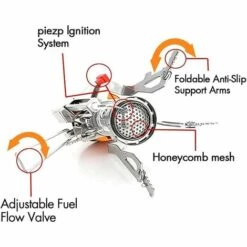 SUPERMARKET Extérieur Mini Brûleur à Gaz Réchaud De Camping Portable Pliable Compact Four De Cuisine Pliable Idéal Pour Le Camping Randonnée Pêche Randonnée，Superma -Pas Cher Réchaud Boutique 53369005 3