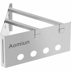 Aomiun Bruleur Portatif En Acier Inoxydable Pour Poele A Bois Triangulaire Leger Pour La Cuisine En Plein Air, Le Pique-Nique, Le Camping, La Randonnee,Silver