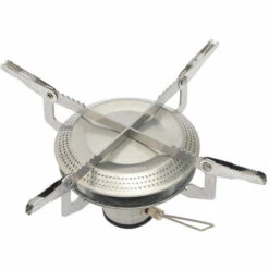 TINOR Réchaud Gaz Portable De Camping,Mini Réchaud à Gaz,Alliage De Titane Réchaud De Camping,Vent Brûleur Avec Sac De Rangement Pour Randonnée Camping Escalade Pêche Picnique BBQ