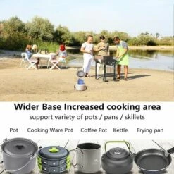 TINOR Réchaud Gaz Portable De Camping,Mini Réchaud à Gaz,Alliage De Titane Réchaud De Camping,Vent Brûleur Avec Sac De Rangement Pour Randonnée Camping Escalade Pêche Picnique BBQ -Pas Cher Réchaud Boutique 53994813 3