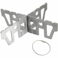 Fei Yu Rack Support Croisé,1 Jeu Support De Camping En Plein Air Stand,Inoxydable Pot Stand Support Portable,Réchaud Brûleur,Support De Poêle à Alcool,Poêle Croix Support Pour Camping Pique-Nique Randonnée.