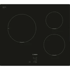 Table De Cuisson à Induction 60cm 3 Feux 4600w - Puc611aa5e - Bosch - Noir