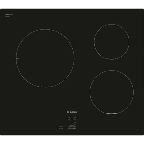 Table De Cuisson à Induction 60cm 3 Feux 4600w - Puc611aa5e - Bosch - Noir 3 Table De Cuisson à Induction 60cm 3 Feux 4600w - Puc611aa5e - Bosch - Noir
