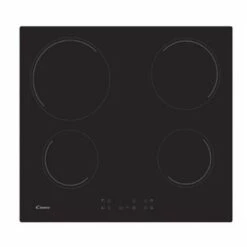 Table De Cuisson Vitrocéramique 4 Feux 6500w Noir - Cc64ch - Candy - Noir