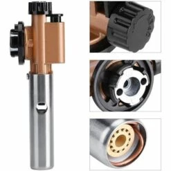 TINOR Chalumeau à Gaz Butane Chalumeau à Température Réglable Pour Camping, Barbecue, Soudage -Pas Cher Réchaud Boutique 54092677 4