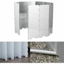 TINOR Pare-Vent Pliable Rechaud 10 Pièces, Pare-Vent De Camping Pour Le Camping Et La Randonnée 9 TINOR Pare-Vent Pliable Rechaud 10 Pièces, Pare-Vent De Camping Pour Le Camping Et La Randonnée -Pas Cher Réchaud Boutique 54092741 3