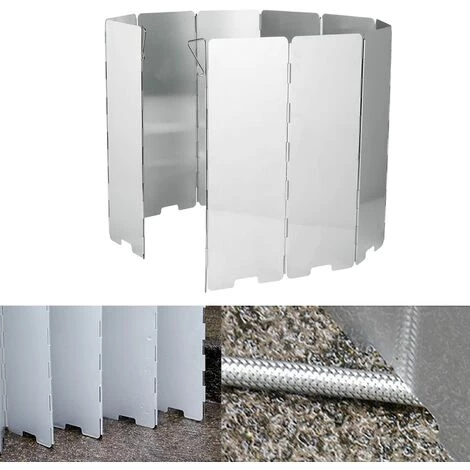 TINOR Pare-Vent Pliable Rechaud 10 Pièces, Pare-Vent De Camping Pour Le Camping Et La Randonnée 5 TINOR Pare-Vent Pliable Rechaud 10 Pièces, Pare-Vent De Camping Pour Le Camping Et La Randonnée – Image 3