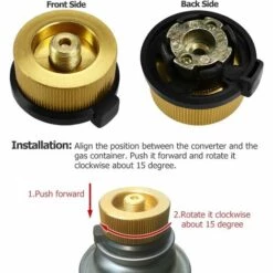 TINOR Réchaud De Camping - Raccord Bouteille De Gaz - Adaptateur De Transfert - Buses De Gaz - Adaptateur Pour Bouteille De Gaz Pour Brûleur De Camping -Pas Cher Réchaud Boutique 54092744 4