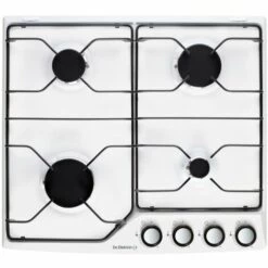Table De Cuisson Gaz émail 4 Feux - Dpe7610w - De Dietrich - Blanc