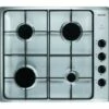 Table De Cuisson à Gaz 60cm 4 Feux - Bpe6410x - Brandt - Inox Et Noir