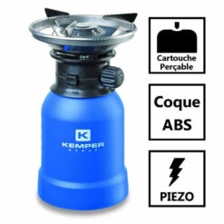 KEMPER Rechaud Gaz Piezo KE2008 2200W Coque ABS Rechaud Camping Pour Cartouche Gaz 190g -Pas Cher Réchaud Boutique 54690781 3