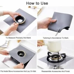 Protection De Gazinière, Lot De 8 Protection Cuisinière à Brûleurs Gaz, En Fibre Réutilisable Facile à Nettoyer Et à Couper,Starlight 8 Protection De Gazinière, Lot De 8 Protection Cuisinière à Brûleurs Gaz, En Fibre Réutilisable Facile à Nettoyer Et à Couper,Starlight -Pas Cher Réchaud Boutique 54705396 2