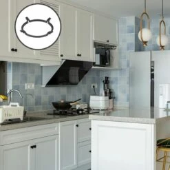 DKSFJKL Support De Poêle à Wok En Fonte Support De Wok Universel Adaptateur Wok Gaz Pour Poêle En Fonte Antidérapant Noir, Pour Brûleurs,Plaques à Gaz,Cuisinières -Pas Cher Réchaud Boutique 55147337 5