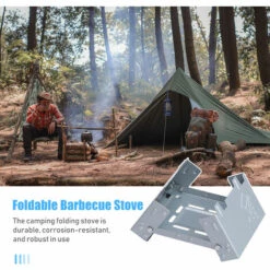 ASUPERMALL Réchaud Pliant De Camping Réchaud à Combustible à Alcool Solide Réchaud De Barbecue Pliable Pour Voyager Randonnée Camping Pique-Nique Bbq, Argent 9 ASUPERMALL Réchaud Pliant De Camping Réchaud à Combustible à Alcool Solide Réchaud De Barbecue Pliable Pour Voyager Randonnée Camping Pique-Nique Bbq, Argent -Pas Cher Réchaud Boutique 55283010 3