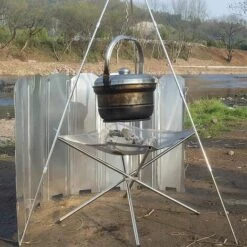 QERSTA 9 Assiettes Pare-Vent Pliable En Fer Galvanisé Iéger Anti-Vent Pare-Brise De Camping Portable Pour Pique-Nique Rechaud De Camping Cuisinière à Gaz Camping Randonnée 9 QERSTA 9 Assiettes Pare-Vent Pliable En Fer Galvanisé Iéger Anti-Vent Pare-Brise De Camping Portable Pour Pique-Nique Rechaud De Camping Cuisinière à Gaz Camping Randonnée -Pas Cher Réchaud Boutique 55311592 3