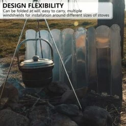 QERSTA 9 Assiettes Pare-Vent Pliable En Fer Galvanisé Iéger Anti-Vent Pare-Brise De Camping Portable Pour Pique-Nique Rechaud De Camping Cuisinière à Gaz Camping Randonnée 10 QERSTA 9 Assiettes Pare-Vent Pliable En Fer Galvanisé Iéger Anti-Vent Pare-Brise De Camping Portable Pour Pique-Nique Rechaud De Camping Cuisinière à Gaz Camping Randonnée -Pas Cher Réchaud Boutique 55311592 4