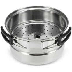 SUPERSELLER Réchaud à Gaz 3 Pièces Camping Batterie De Cuisine En Acier Inoxydable Casserole Poêle à Vapeur Support Extérieur Maison Cuisine Ensemble De Cuisine -Pas Cher Réchaud Boutique 55645057 4