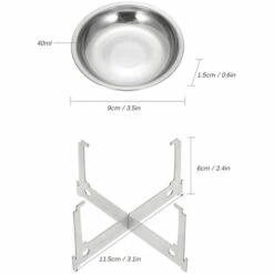 Réchaud à Gaz TOMSHOO Mini Réchaud à Alcool Brûleur à Esprit Réchaud Portable Mini Réchaud De Camping Extérieur Ultra-léger Four Avec Support Croisé - Plateau D'alcool -Pas Cher Réchaud Boutique 55645079 4