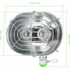 BRS Réchaud à Gaz Double Tête Chauffage Extérieur Portable Infrarouge Ray Camping Chauffage Poêle Plus Chaud Chauffage Cuisinière à Gaz - Argent 11 BRS Réchaud à Gaz Double Tête Chauffage Extérieur Portable Infrarouge Ray Camping Chauffage Poêle Plus Chaud Chauffage Cuisinière à Gaz - Argent -Pas Cher Réchaud Boutique 55645080 5