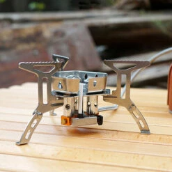 SUPERSELLER Réchaud à Gaz Réchaud à Gaz De Camping Pliable 5800 W 3 Brûleurs Allumage Piezo Léger Coupe-vent Réchaud De Randonnée Réchaud De Cuisine En Plein Air Pour Camping Randonnée Pique-niques - Argent -Pas Cher Réchaud Boutique 55645247 5