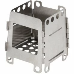 SUPERSELLER Réchaud à Gaz Poêle à Bois Pliant Léger En Titane Portable Poêle De Poche Cuisson En Plein Air Camping Randonnée Pédestre - Poêle En Titane