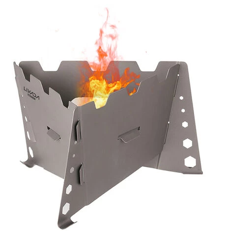 Réchaud à Gaz Réchaud à Alcool Solidifié En Titane Pliant Lixada Pour Le Camping En Plein Air, La Randonnée, La Randonnée - Titane 4 Réchaud à Gaz Réchaud à Alcool Solidifié En Titane Pliant Lixada Pour Le Camping En Plein Air, La Randonnée, La Randonnée - Titane – Image 2