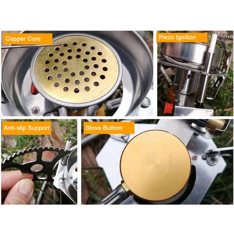 SUPERSELLER Réchaud à Gaz Cuisinière à Gaz Portable Four à Gaz Fendu Réchaud De Camping En Plein Air Réchaud à Allumage Piézo-électrique/réchaud à Allumage Manuel - Réchaud à Allumage Pizeo 6 SUPERSELLER Réchaud à Gaz Cuisinière à Gaz Portable Four à Gaz Fendu Réchaud De Camping En Plein Air Réchaud à Allumage Piézo-électrique/réchaud à Allumage Manuel - Réchaud à Allumage Pizeo – Image 4