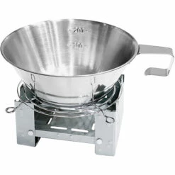 SUPERSELLER Réchaud à Gaz Lot De 3 Bols En Acier Inoxydable Avec Réchaud à Alcool Solidifié Et Support Pour Camping En Plein Air, Randonnée, Sac à Dos, Pique-nique. - 3 Pièces Ensemble