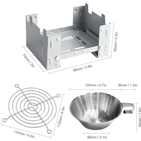 SUPERSELLER Réchaud à Gaz Lot De 3 Bols En Acier Inoxydable Avec Réchaud à Alcool Solidifié Et Support Pour Camping En Plein Air, Randonnée, Sac à Dos, Pique-nique. - 3 Pièces Ensemble 5 SUPERSELLER Réchaud à Gaz Lot De 3 Bols En Acier Inoxydable Avec Réchaud à Alcool Solidifié Et Support Pour Camping En Plein Air, Randonnée, Sac à Dos, Pique-nique. - 3 Pièces Ensemble – Image 3