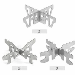 SUPERSELLER Réchaud à Gaz Support De Réchaud à Alcool En Acier Inoxydable Support Croisé Support De Support De Réchaud De Camping En Plein Air - 2 -Pas Cher Réchaud Boutique 55646138 4