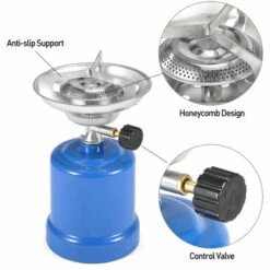 SUPERSELLER Réchaud à Gaz Réchaud De Camping Portable Réchaud De Réservoir De Gaz Réchaud De Camping Au Propane Avec Brûleur Réglable Pour L'extérieur - Mode 1 -Pas Cher Réchaud Boutique 55646345 3
