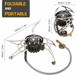 SUPERSELLER Réchaud à Gaz Réchaud à Mazout Multi-combustible De Camping En Plein Air Avec Bouteille De Carburant à Essence De 500 Ml Pour Alcool Diesel - Cuisinière Avec Bouteille De Carburant -Pas Cher Réchaud Boutique 55646877 5
