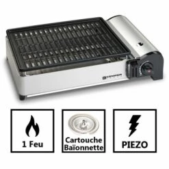 Barbecue Gaz Portable à Gaz KEMPER 1.9 KW Compact Plaque Anti Adhesive Table Balcons Terrrasses Camping Table -Pas Cher Réchaud Boutique 55661324 3