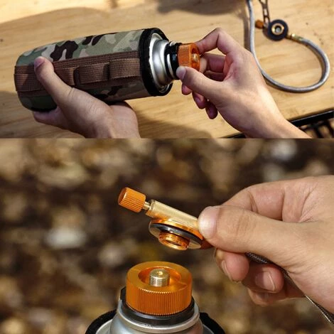 SUPERMARKET 2 PIÈCES Adaptateur De Bouteille De Gaz Buse De Transfert Connecteur Pour Brûleur De Poêle Réchaud De Camping, Conversion De Tête De Cartouche De Gaz Type De Bouteille De Buse,Superma,rouge+orange 5 SUPERMARKET 2 PIÈCES Adaptateur De Bouteille De Gaz Buse De Transfert Connecteur Pour Brûleur De Poêle Réchaud De Camping, Conversion De Tête De Cartouche De Gaz Type De Bouteille De Buse,Superma,rouge+orange – Image 3