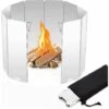 SUPERMARKET Pare-Vent Pliable Aluminium, 10 Plaques Camping Plein Air Pare-Brise, Ultra Iéger Portable Cuisinière Pour Rechaud De Camping, Pique-Nique Cuisinière à Gaz Etc,Superma,argent -Pas Cher Réchaud Boutique 55920954 1